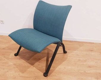 Blue lounge chair / easy chair mcm, single lounge chair blue, Ari lounge chair, PK22 chair, space age lounge chair
