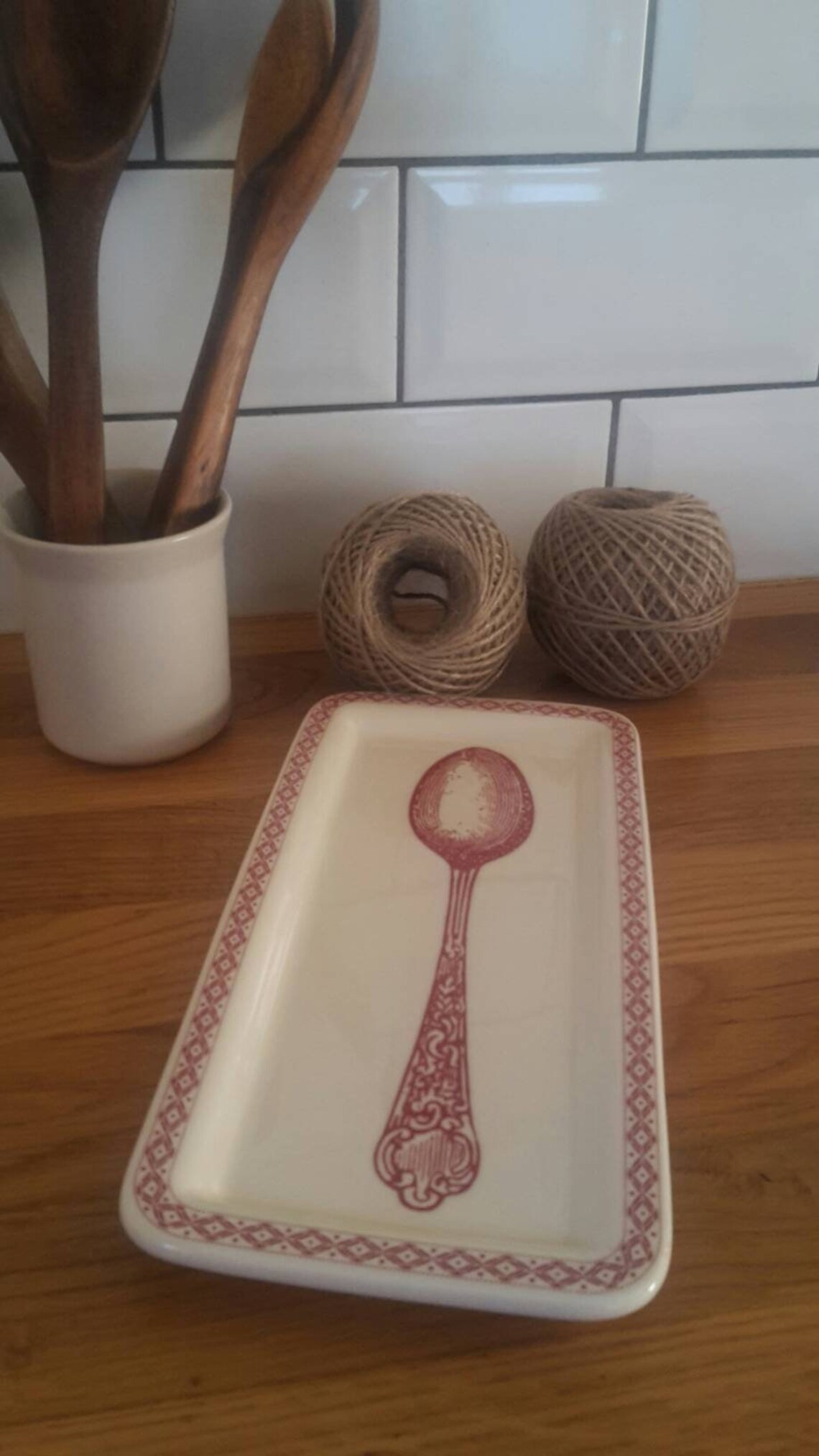 French spoon rest Vintage spoon holder Spoon rest Comptoir Etsy