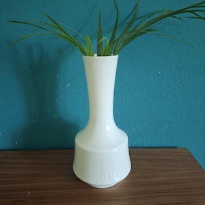 Tall white  vase by Heinrich Germany
