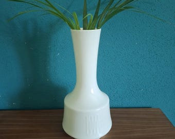 Tall white  vase by Heinrich Germany