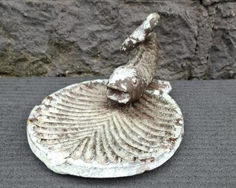 Fish shell bronze ashtray | shell | fountain |bird feeder