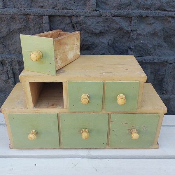 antique-spice-rack-with-drawers-etsy