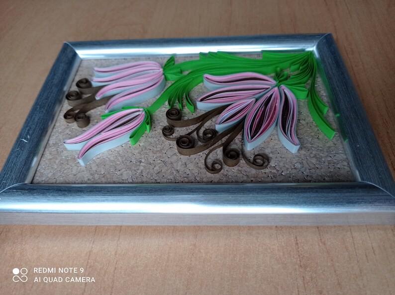 Quilling Art Flowers Art Quilled Wall Art 3d Flower Wall Art Etsy