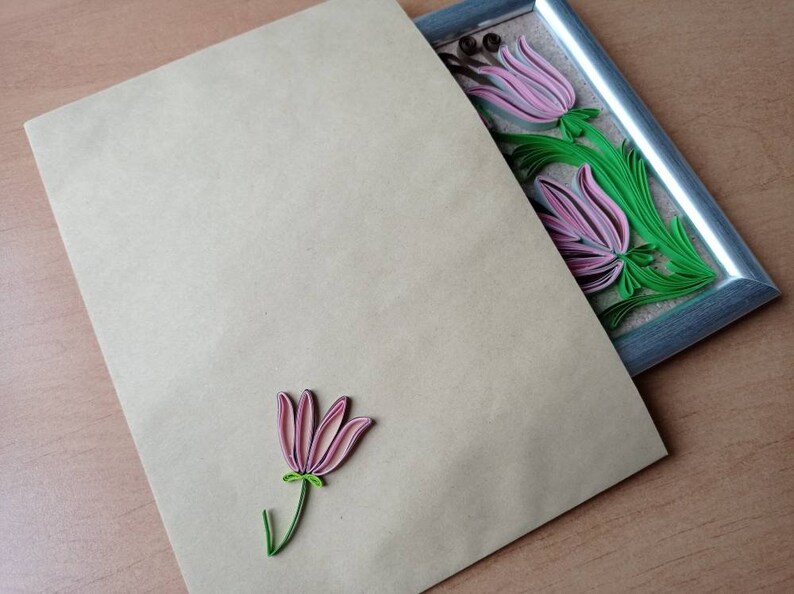 Quilling Art Flowers Art Quilled Wall Art 3d Flower Wall Art Etsy