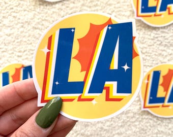 LA Sticker | handmade Los Angeles sticker | waterproof vinyl stationery
