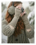 Long Arm Warmers | Wool Arm Warmers | Fingerless Gloves | Alpaca Wool Gloves | Fingerless Arm Warmers | Fingerless Woolen Mittens