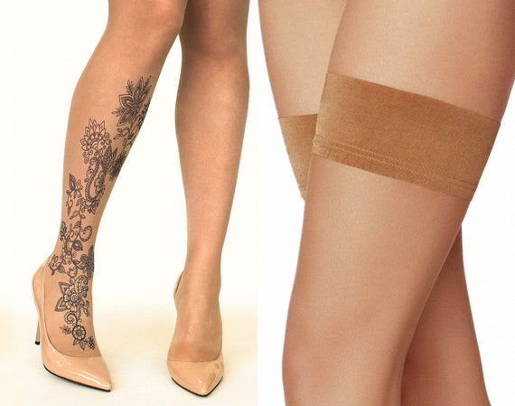 Tattoo Hold-ups/thigh Highs/stockings 