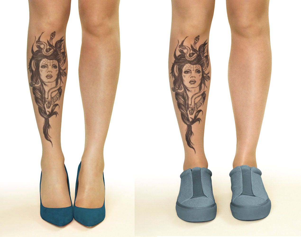 Tattoo Tights/pantyhose With Medusa Head Sizes S-XL - Etsy Norway Tattoo Tights/pantyhose With Medusa Head Sizes S-XL - Etsy Norway