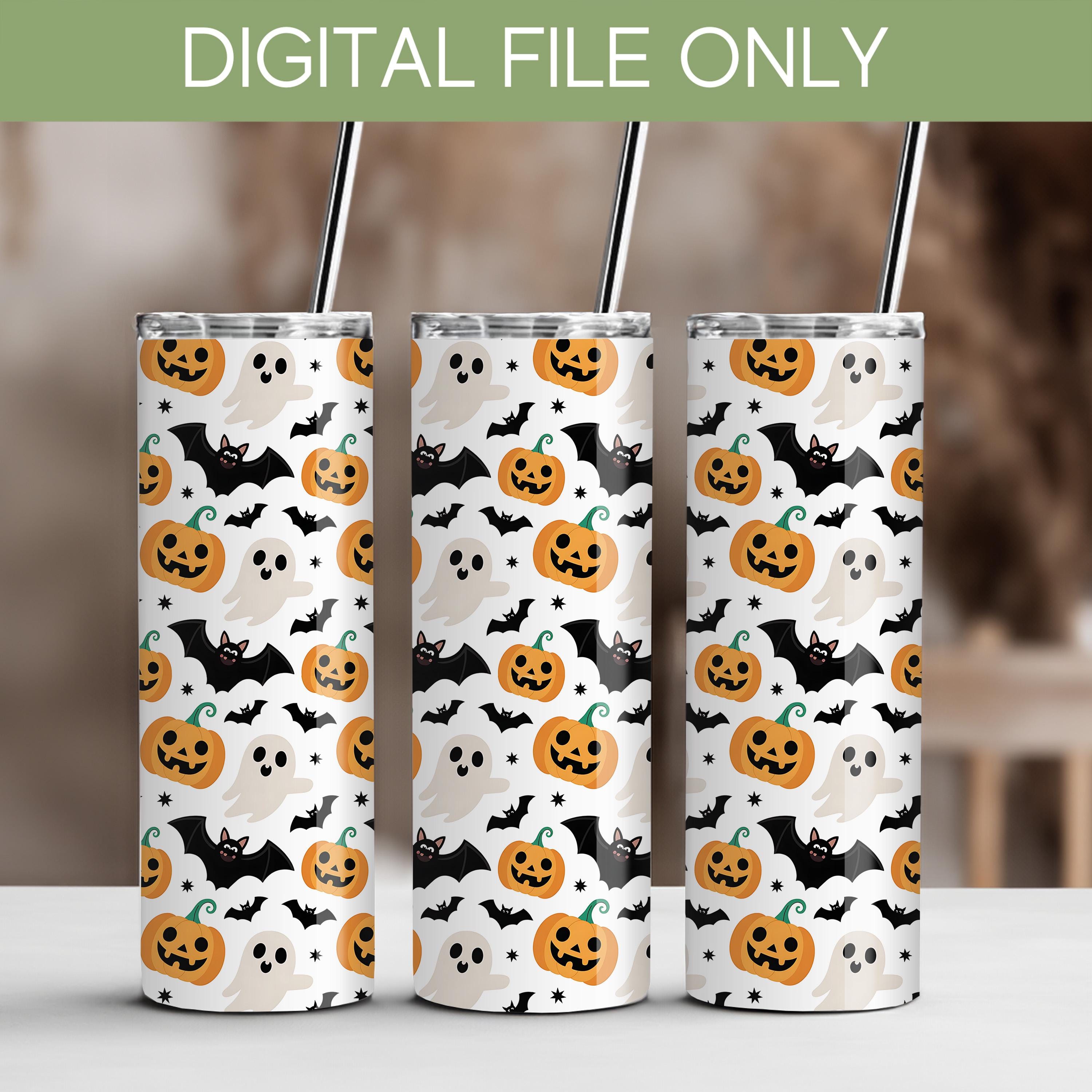 Cute Halloween PNG Seamless Bundle , Pattern Print, Spooky Ghost ...
