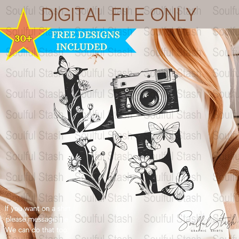 Photography Clipart Bundle PNG, Vintage Camera Digital Download, Funny Pun Sublimation Design, Film Lover Gift Idea, Oh Snap Shirt Graphic image 7