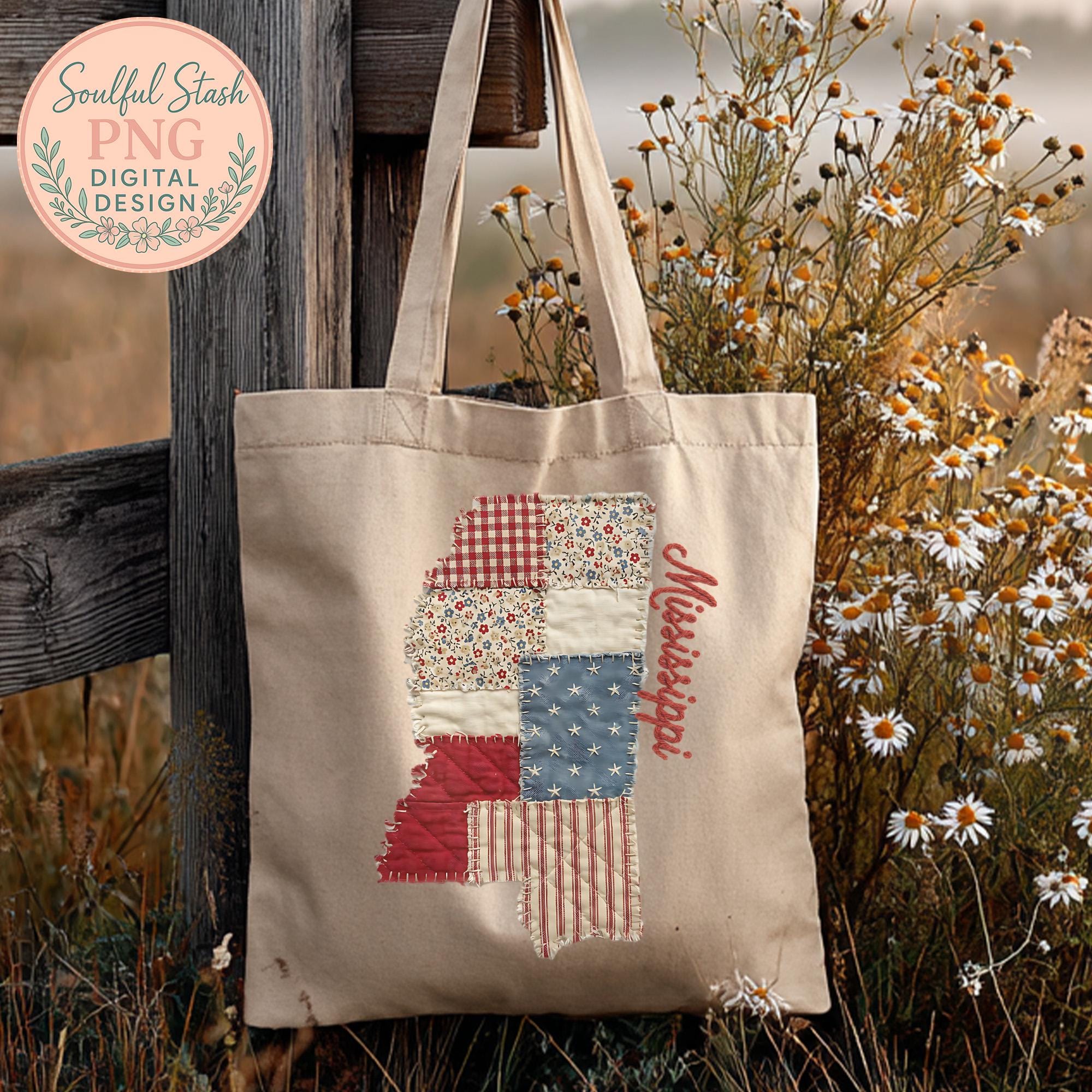 State Patchwork Vintage Faux Quilted Mississippi State Graphic Patchwork Fabric Digital ...