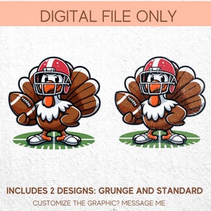 Truthahn Football Helm, niedlicher Thanksgiving Digitaldruck, Herbst-Liebhaber Geschenkidee, gemütliche Saison Shirt Grafik, Thanksgiving Day Wohnkultur PNG Bild 9