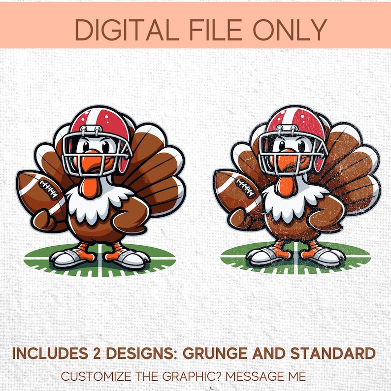 Truthahn Football Helm, niedlicher Thanksgiving Digitaldruck, Herbst-Liebhaber Geschenkidee, gemütliche Saison Shirt Grafik, Thanksgiving Day Wohnkultur PNG Bild 9