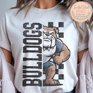 Half Bull Dog Mascot Clawing Design PNG, Fierce School Spirit Graphic, TShirt Design, Shirt Graphic, Sublimation Design, Digital Download