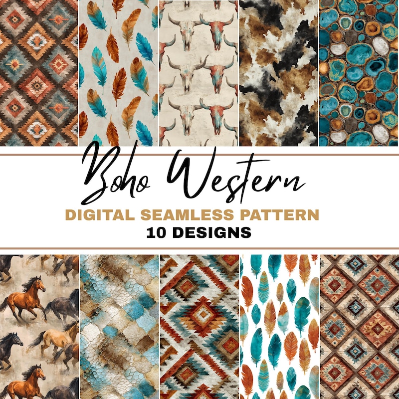 Western Pattern Computer Background Western Wallpaper - Etsy
