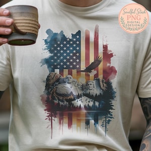 Monte Rushmore PNG, Águila de la Bandera Americana, Arte Digital Patriótico 250 USA