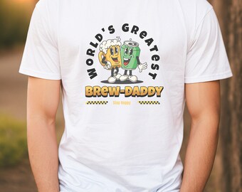 World's Greatest Brew-Daddy T-Shirt, Funny Beer Lover Gift, Stay Hoppy Tee, Father's Day Shirt, Beer and Hops