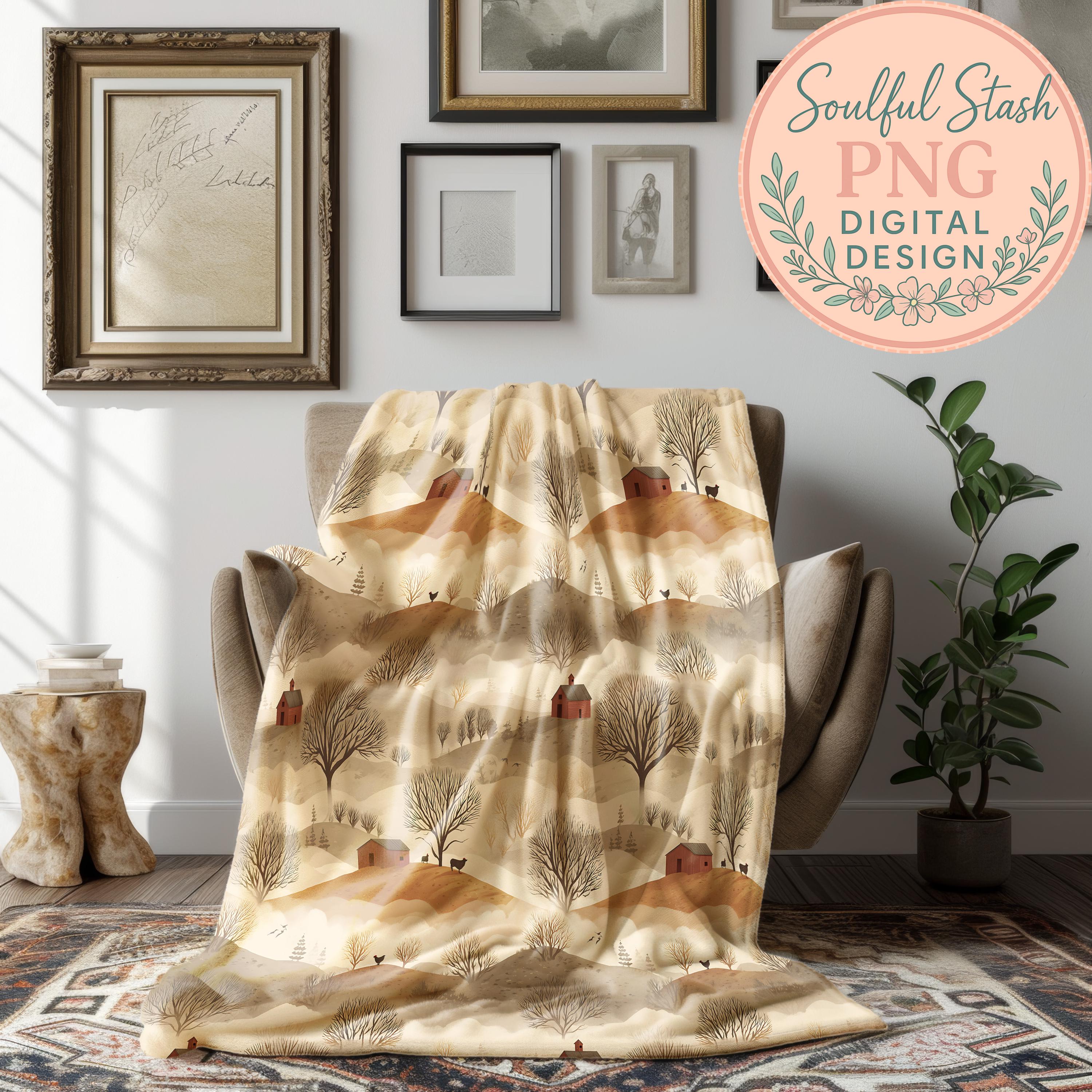 BOHO Farm PNG Seamless Bundle , Pattern Print, Seamless Rustic ...