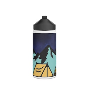Camping Stainless Steel Water Bottle, Standard Lid