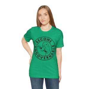 手に負えないユニセックスジャージ半袖Tシャツ