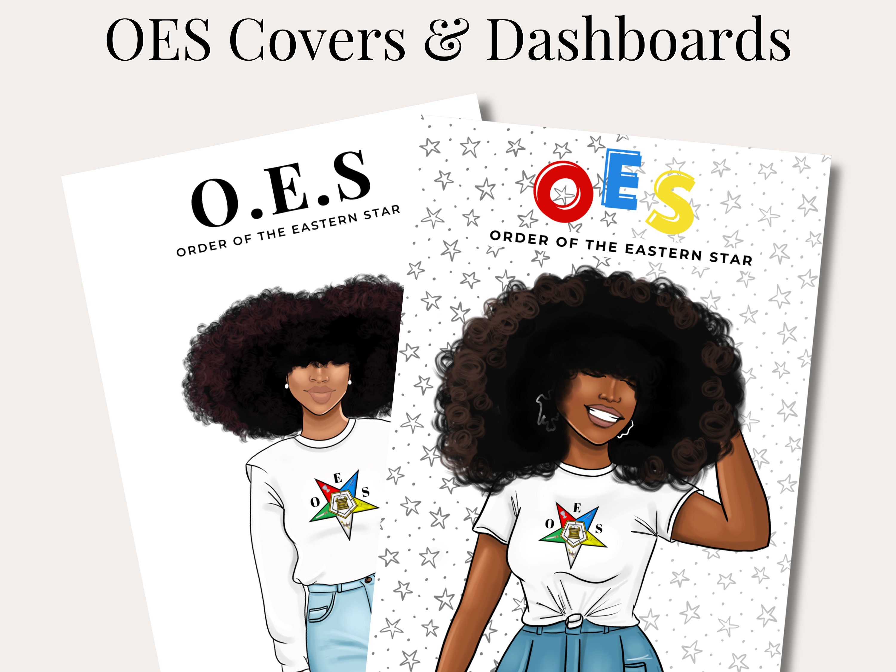 OES Order of the Eastern Star Planner Dashboard Planner Covers Digital ...