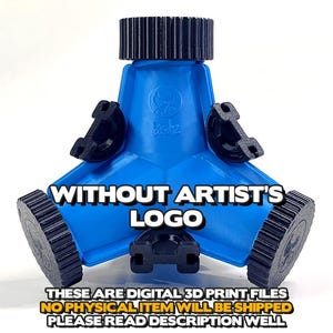 Plik do druku 3D formy czworonoga | Bez logo (artysty) | ŻADEN przedmiot fizyczny nie zostanie wysłany テトラポッド用型