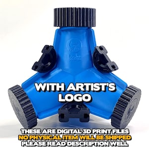 Tetrapod Mould 3D-utskriftsfil | Med (konstnärens) logotyp | INGEN fysisk vara kommer att skickas テトラポッド用型