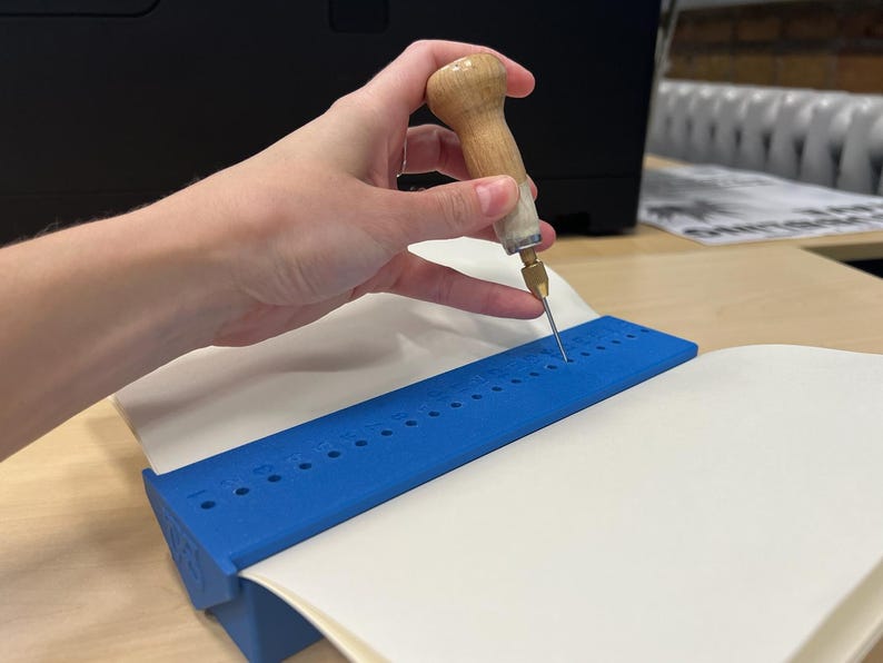 Paper Awl Plug Bookbinding Cradle Tool | Hole Punching Guide for Journal Making and ...