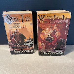 Terry Goodkind 2 Libri Pietre della Paura La prima regola del Mago entrambi 1a Edizione