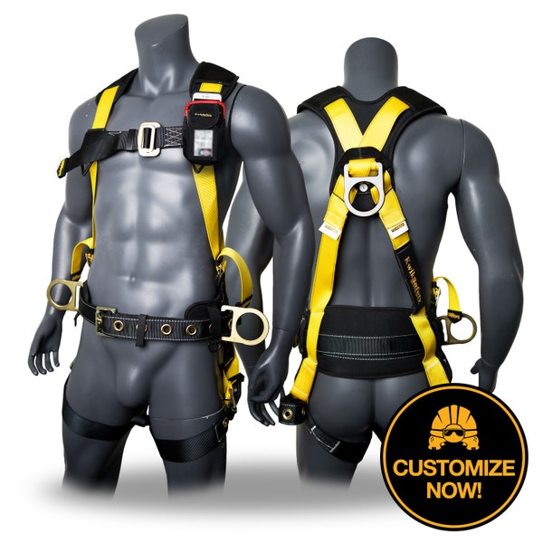 KwikSafety KS6603 Hurricane 3 D-Ring Safety Harness With Back Support Instructio