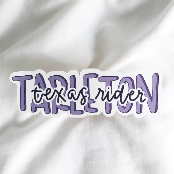 tarleton university (texas rider) college sticker