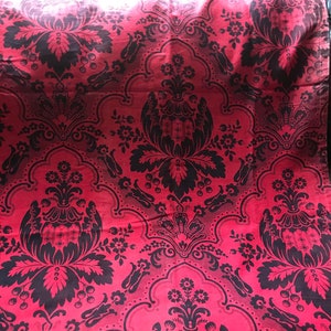 Antique French Toile Fabric Panel: Napoleon Turkey Red Cotton (32x48)