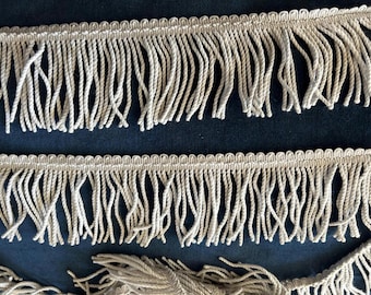 GRAND LOT ANCIEN Galon Brodé Perles noires Broderie Mercerie Couture