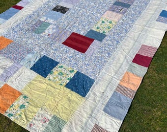 使い古したアンティーク 1880 年代ビクトリア朝クレイジーキルト