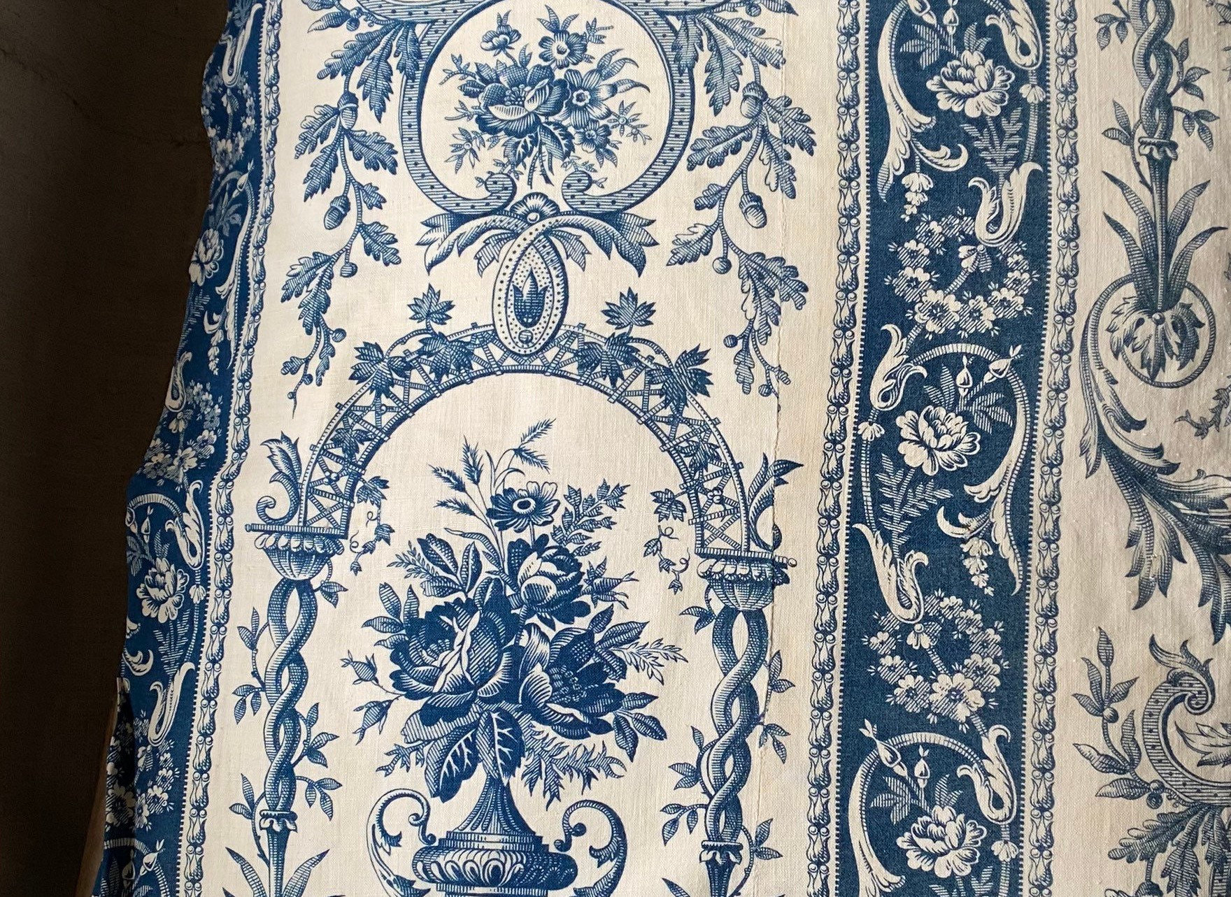 Bouvier Blue - Toile Fabric by the Yard Thomasville at Home