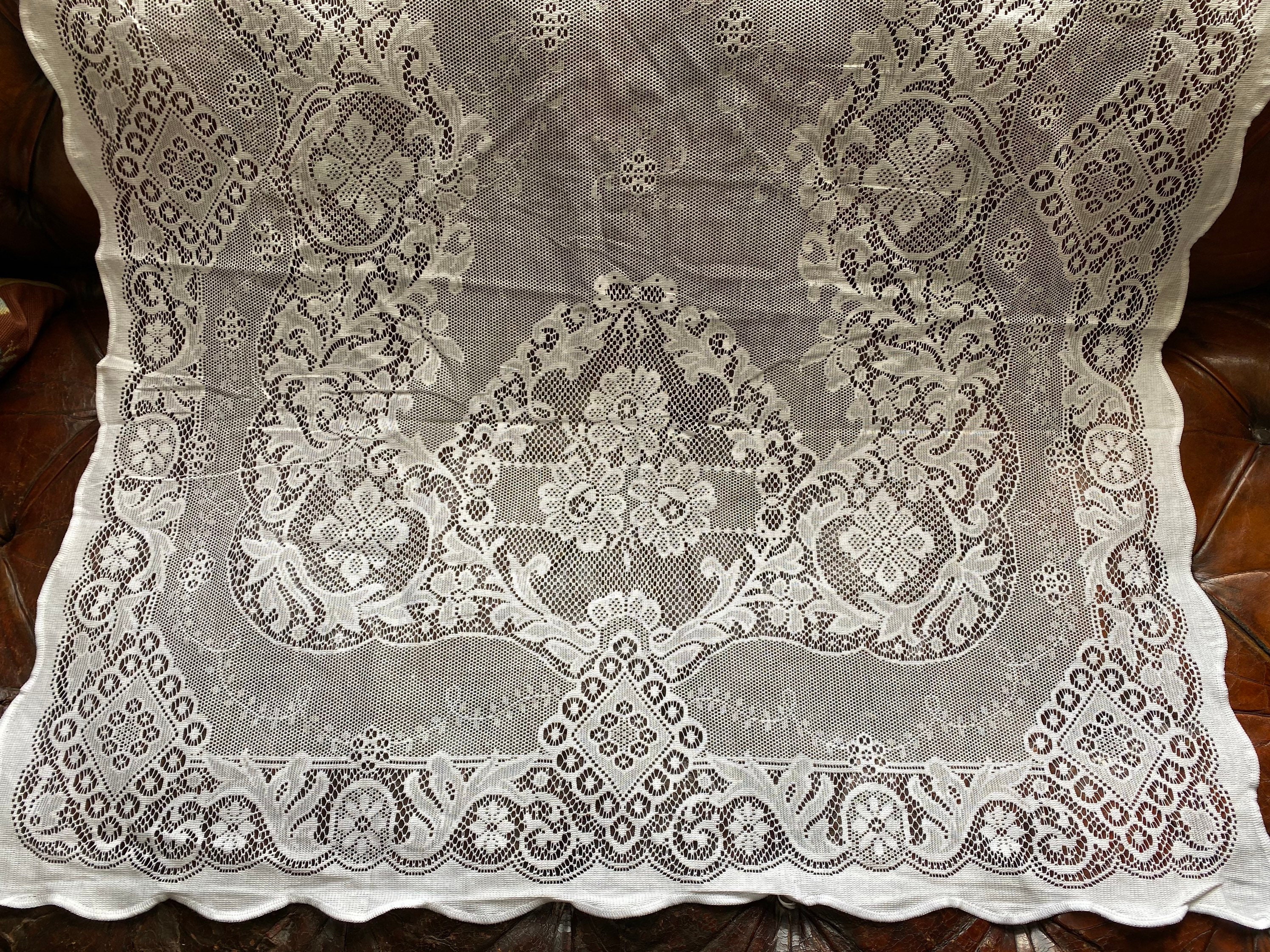 希少　新品　カーテン　イギリス　ヴィンテージ　トスカーナレース　ヴィクトリアン 英国シェードカーテン「ハニーサックル」｜William Morris ウィリアム カーテン