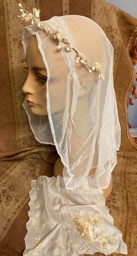 A Beautiful Antique French wedding tiara couronne… - image 7