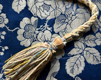 Antique very  timeworn silk passmentarie tassel cord ideal projects props