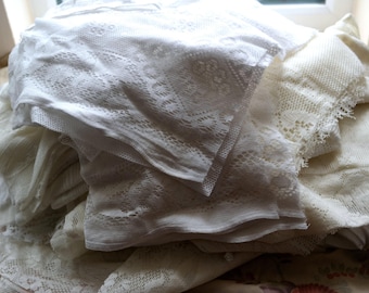 Cotton Lace Remnants: Mixed Fabric Pieces for Craft Projects