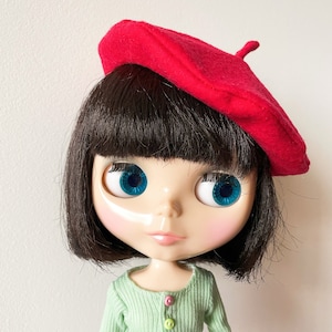 Handmade Blythe French Style Baret - Blythe Accessory - Doll Hat