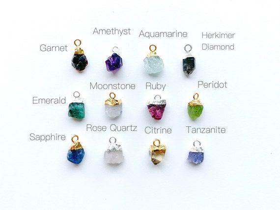Birthstone necklace add on deals