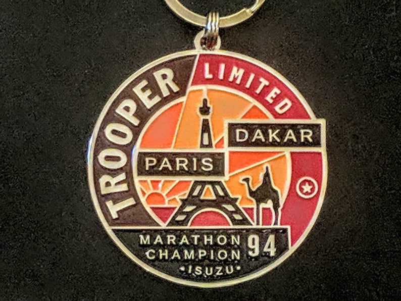 Trooper Limited Dakar to Paris Marathon Keychains J12 Izusu