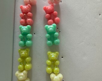 Shimmer Gummy Bear Stud Earrings