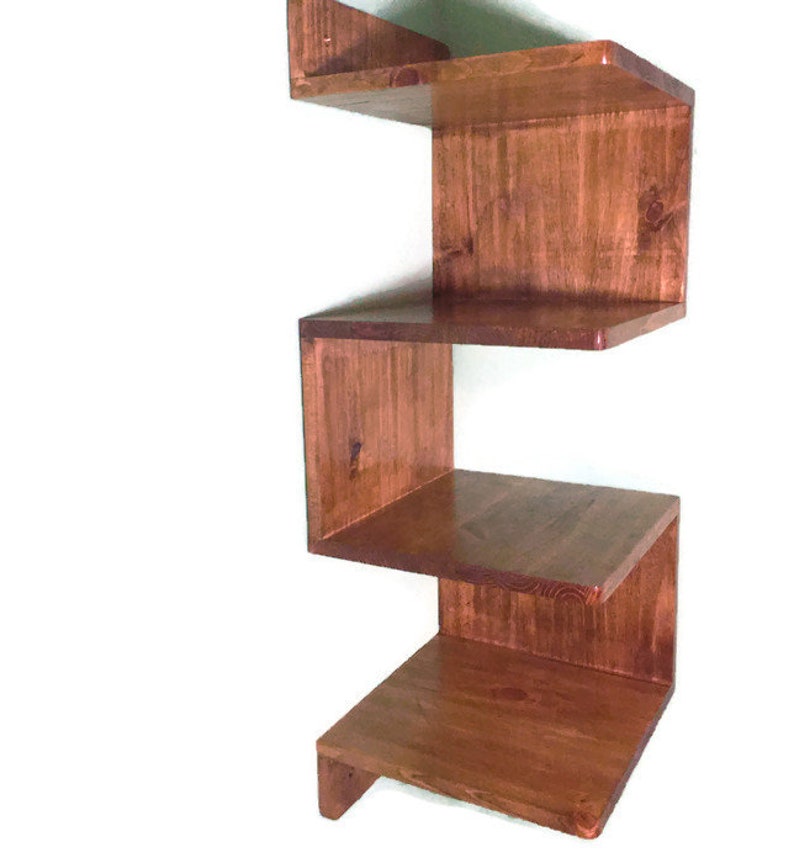 Corner Shelves Shelf Wall Unit Shelving Kitchen Book Rustic
