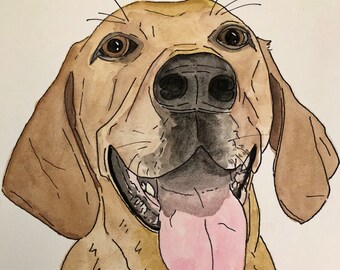 Custom Dog Portrait, Custom Pet Portrait, Watercolor Pet Portrait, Custom Watercolor, Dog Painting, Pet Painting, Custom Painting, Portrait