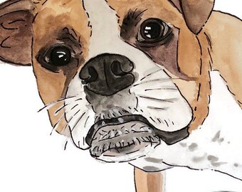 Custom Dog Portrait, Custom Pet Portrait, Watercolor Pet Portrait, Custom Watercolor, Dog Painting, Pet Painting, Custom Painting, Portrait