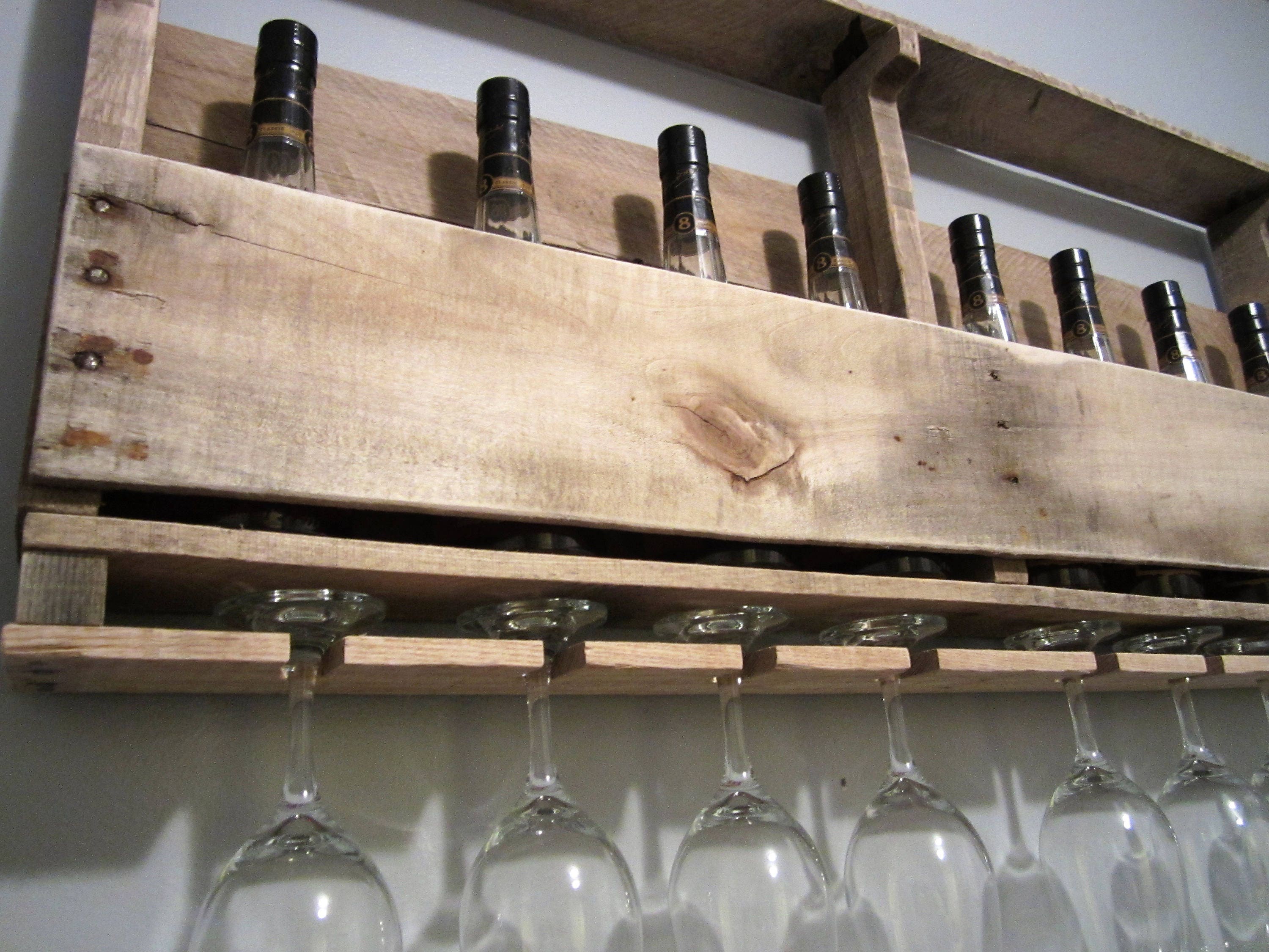 Pallet Wine RackPallet Wine HolderWine RackWine Rack Wall Etsy