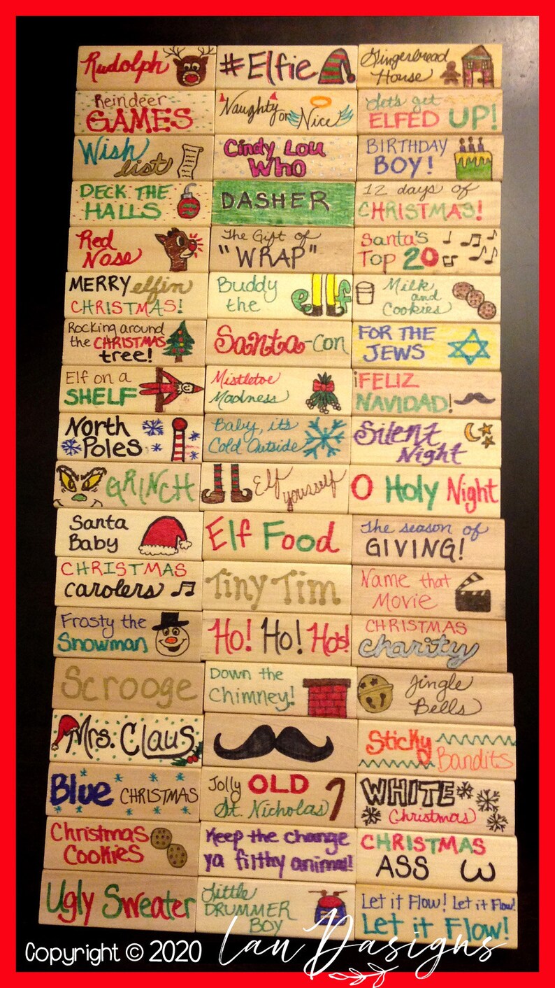Let's Get Lit...A Christmas Drinking Game Etsy