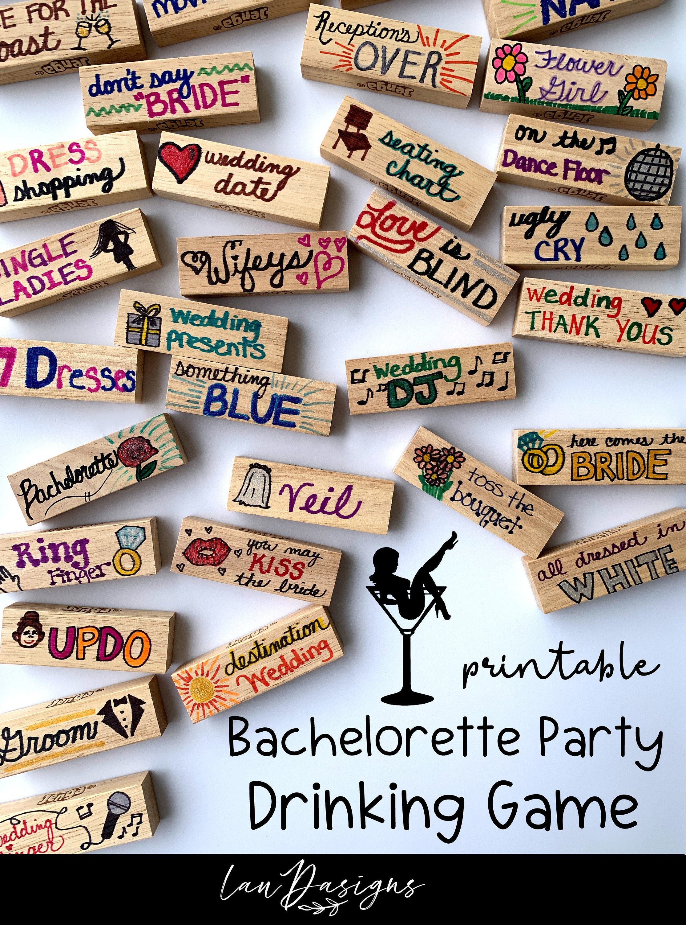 Bachelorette Party Drinking Game - Etsy