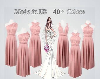 nude pink infinity dress